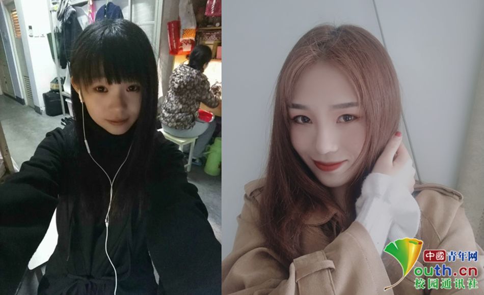 毕业生晒大一大四对比照大学简直就是美容院