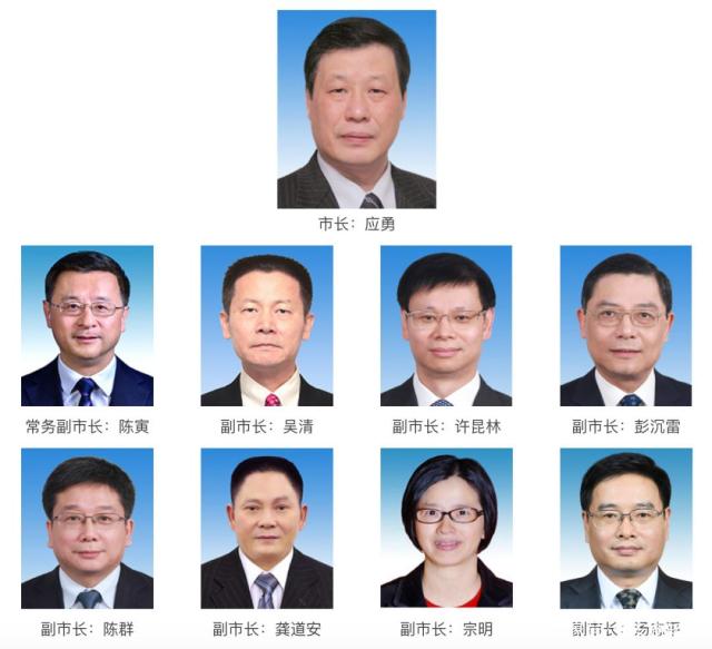 上海市政府官网公布一正八副领导的最新分工