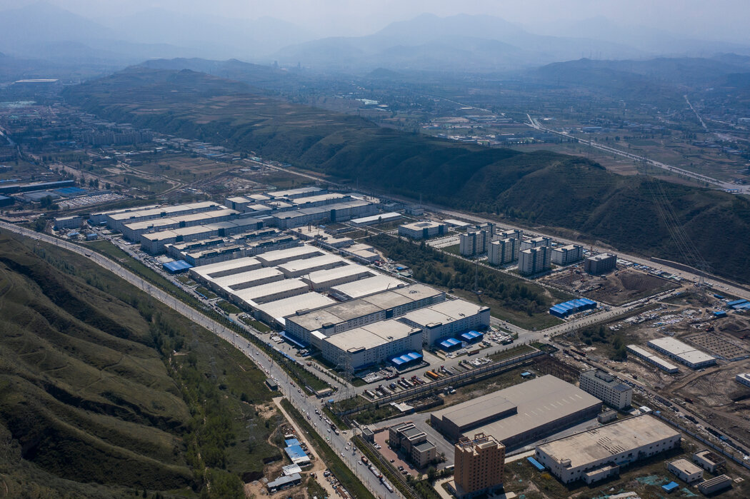 比亚迪在西宁南川工业园区的工厂