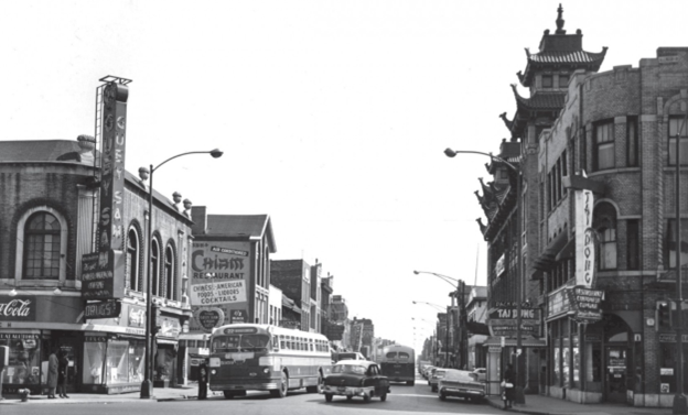 50年代的芝加哥唐人街