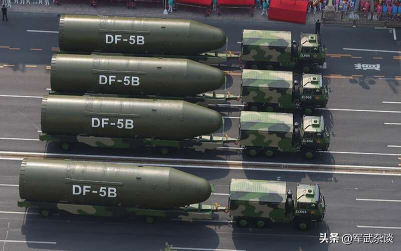 DF-41、DF-5B等远程洲际弹道导弹