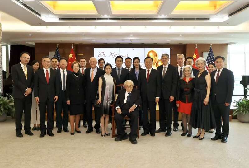 中国驻美大使为基辛格举办百岁寿宴,现场图曝光