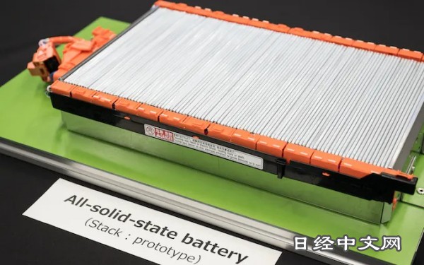 丰田全固态电池的试制品
