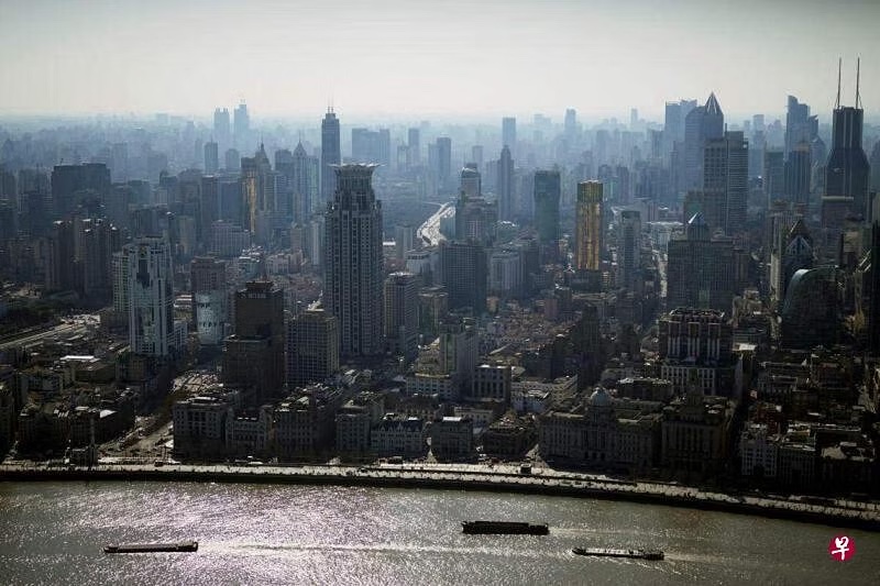 中国金融中心上海的城市天际线