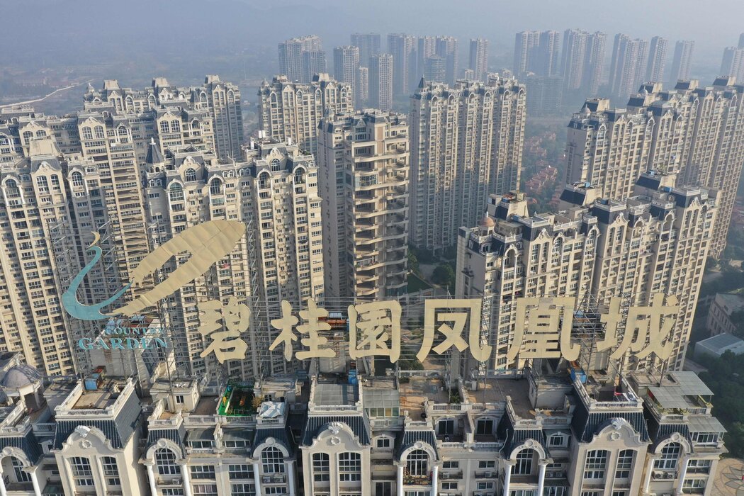 镇江的碧桂园楼盘。该开发商的财务问题是中国经济的一个警示信号