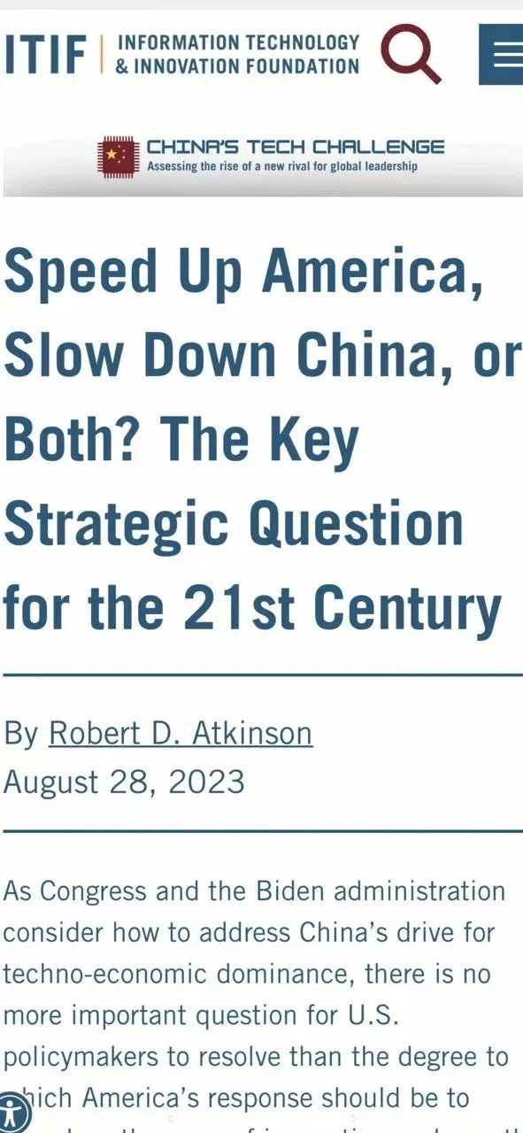 Speed Up America, Slow Down China, or Both  The Key Strategic Question for the 21st Century