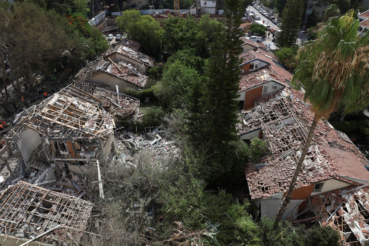 特拉维夫受损的建筑物