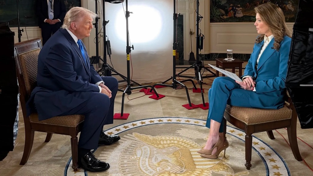 周日，哥伦比亚广播公司新闻频道的诺拉·奥唐纳在《60分钟》节目中采访了特朗普总统 ...